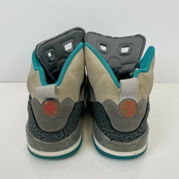 Jordan Spizike Miami Vice Basketball Shoes Grey Vivid Pink Youth 7Y - Picture 4 of 6